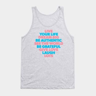 Necie's Rules of Life Tank Top
